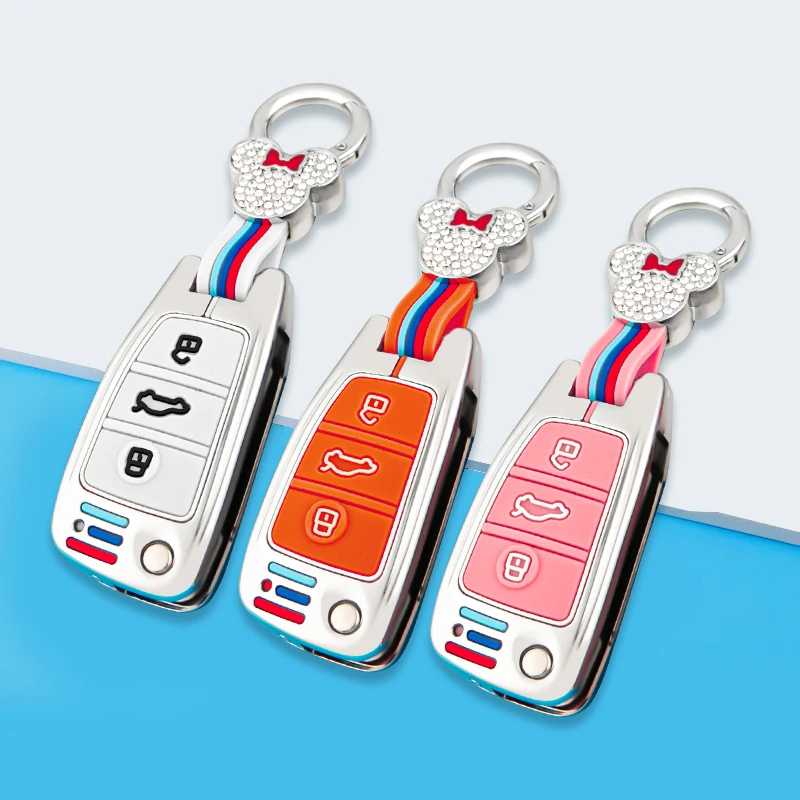 

2003-2015 Car key case For audi a1 a3 a4 a5 a6 a7 a8 quattro q3 q5 q7 r8 allroad c5 c6 tt s3 s5 s6 s4 rs5 rs6 holder shell cover