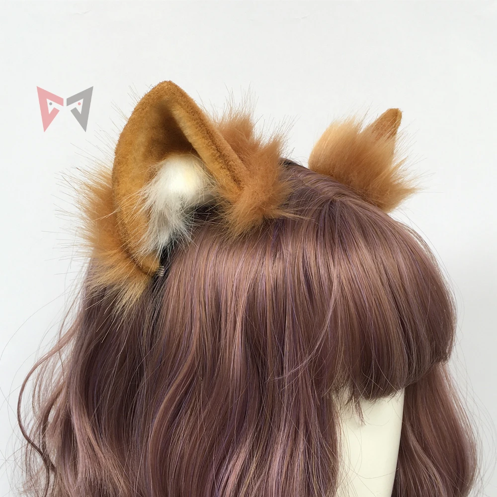New Anime Arknights Swire cosplay Cat Fox Ears Hair Hoop Tail Set Hand Made Work Costume Accessories Custom |