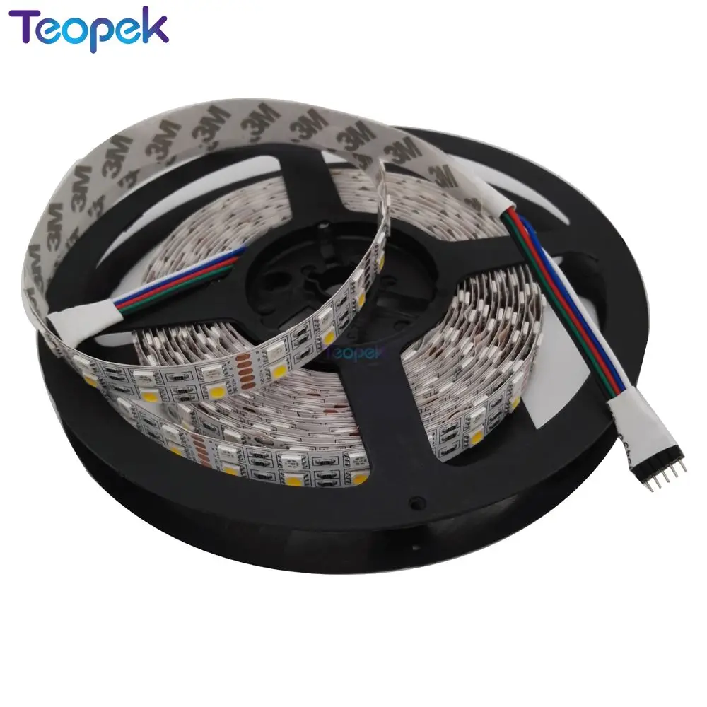 Двухрядные 5050 RGBW/RGBWW RGB+ Холодный белый Теплый белый гибкий светодиодный полоски DC12V 24В 5м/рулон 120 светодиодный/М 600 светодиодный s