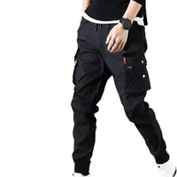 50hotmens jogging overalls casual hip hop pocket mens pants solid color thin spring summer mens tactical sports pants