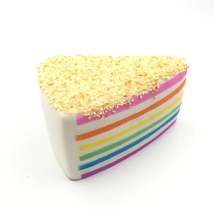 SquishMeez высокое качество мягкий медленно поднимающийся милый тройной Радужный