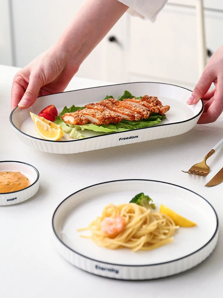 Керамическая посуда в скандинавском стиле креативная Личная Бытовая миска для