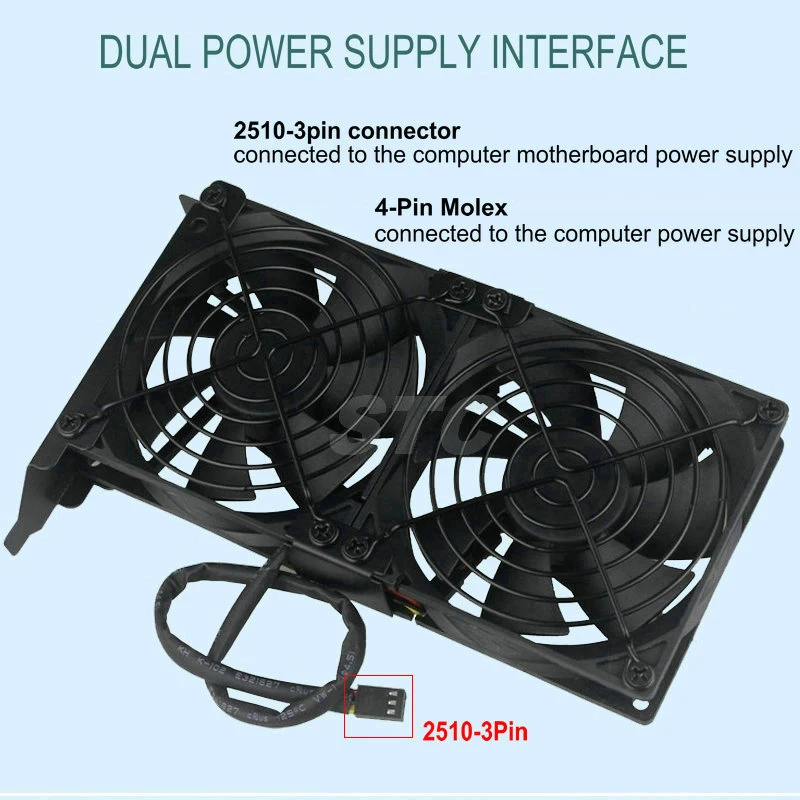 8cm 9cm universal desktop computer vga cooler partner ultra quiet 80mm 90mm 92mm chassis pci graphics card cooling fan companion free global shipping