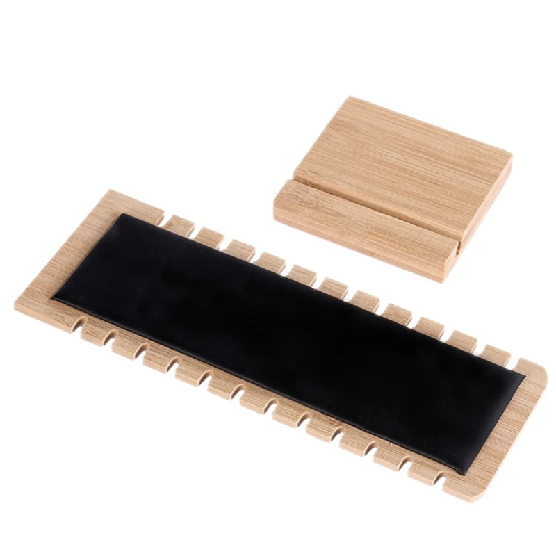 

Bamboo Wood Fashion Jewelry Necklace Display Stand Solid Wood Pendant Stand Support Jewelry Display Props