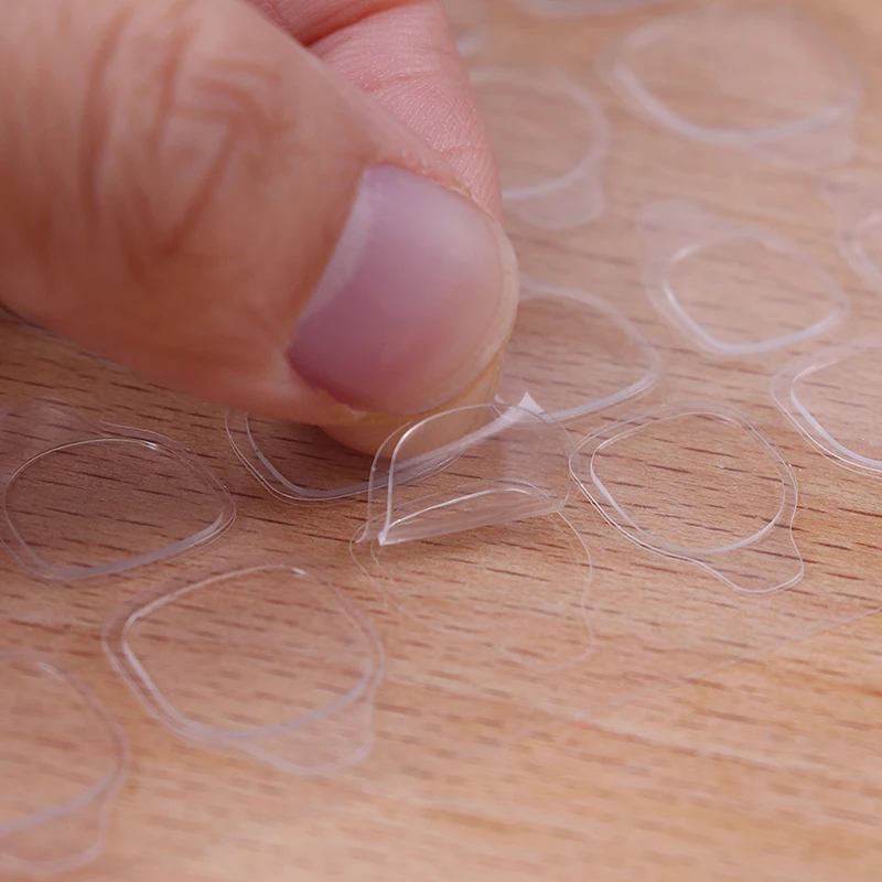 24 шт/лист Двухсторонняя клейкая лента прозрачная Инструменты Нейл-арт для