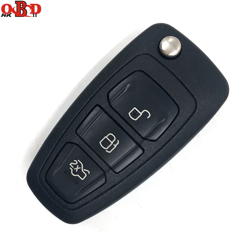 Лидер продаж! Новый складной ключ HKOBDII с дистанционным управлением 3 кнопки для FORD