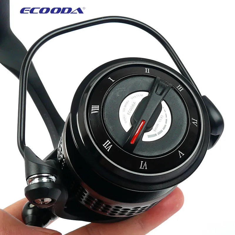 ECOODA Black Hawk II 1500-5000 металлическая катушка спиннинга для морской рыбалки/Пресноводная лодка рок-бас приманка для ловли на крючок