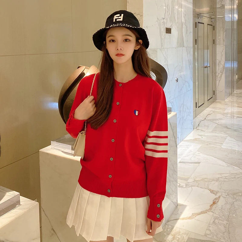 hot sale long sleeve autumn winter o neck women cashmere cardigan tb style brand new women cashmere sweater cardigan free global shipping