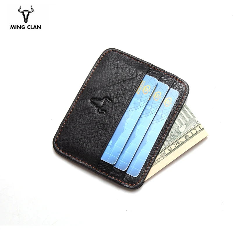 Модный женский тонкий держатель для кредитных карт мини-кошелек сумка черный