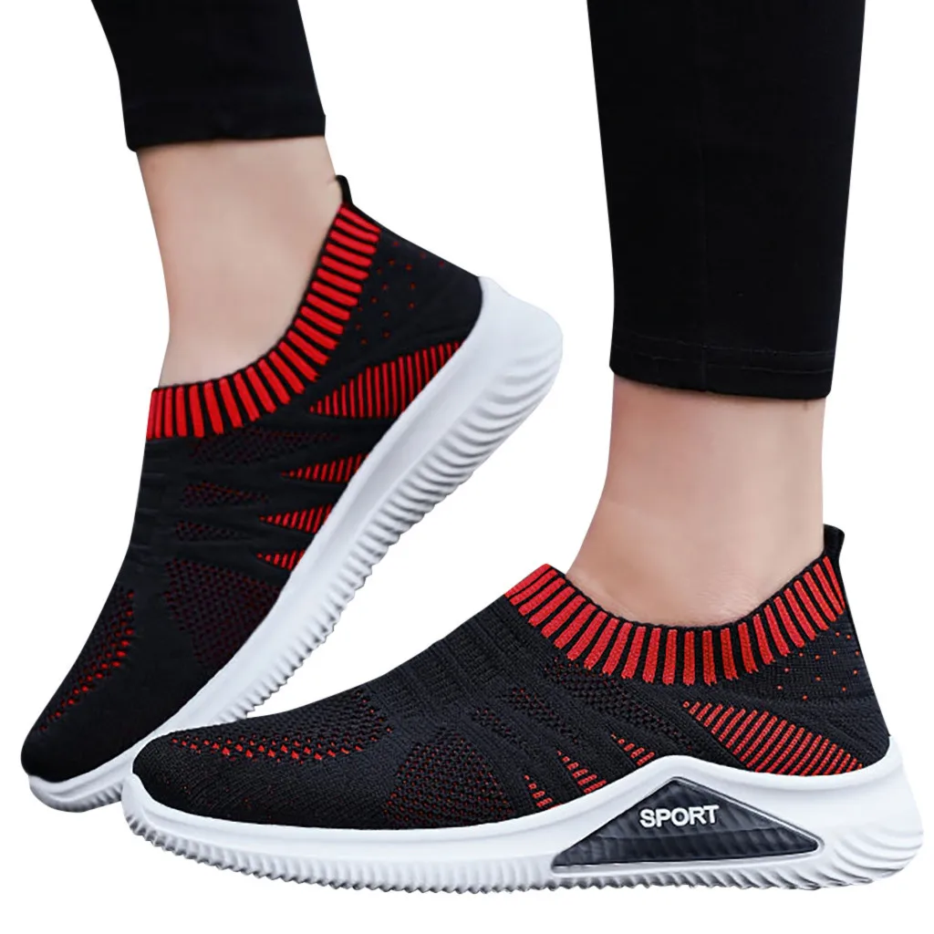 Tenis feminino Женская легкая Воздухопроницаемая сетчатая уличная спортивная обувь