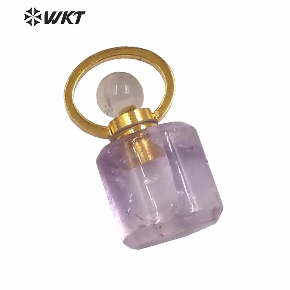 WT P1471 оптовая продажа! Натуральный камень искусственное золото круглый крючок