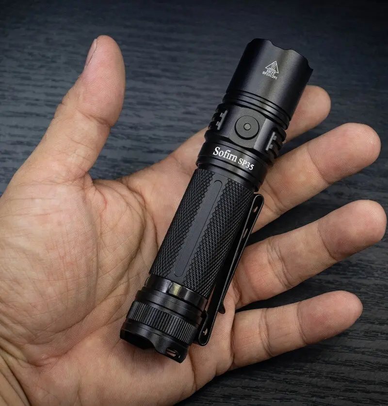 Sofirn SP35 Rechargeable LED Flashlight 21700 Type C 2A SST40 2200lm Torch 2 Groups with Ramping Power Indicator Update ATR