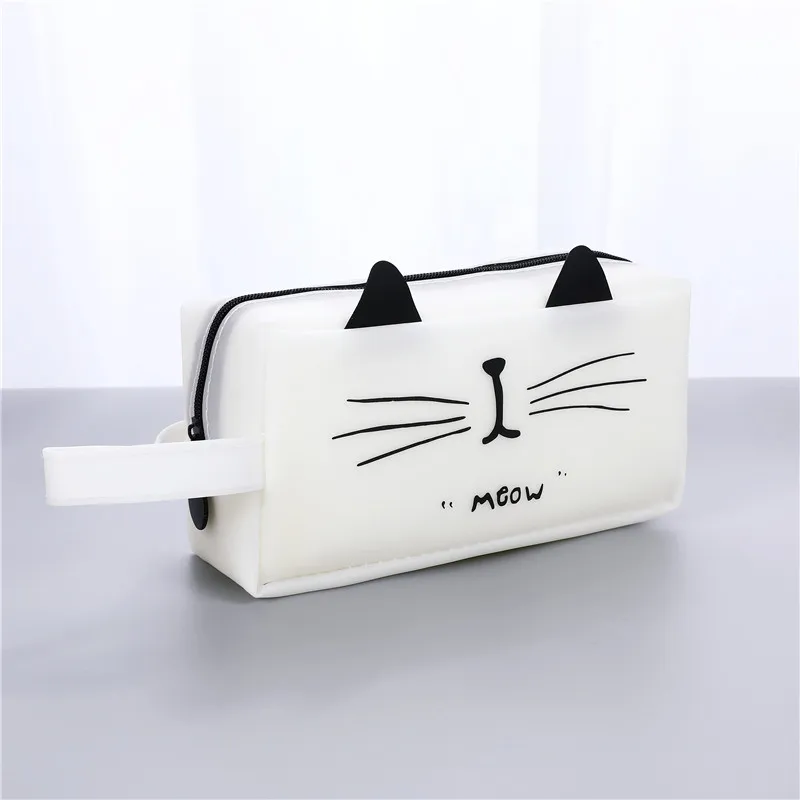 Креативные школьные пеналы Kawaii Cat, милая гелевая ручка, вместительная коробка, офисные школьные канцелярские принадлежности 04892