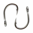 40 шт., рыболовные крючки из нержавеющей стали