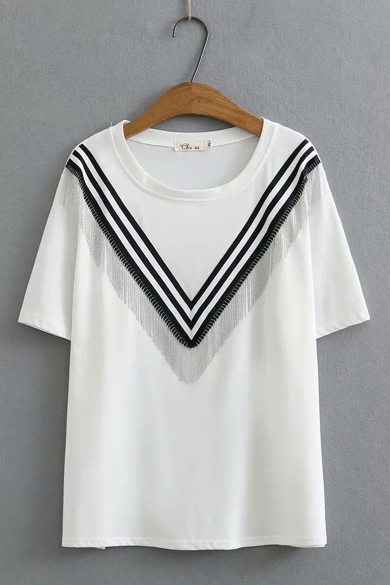 

2021 New Spring Summer Women Female Sexy Polyester Oversize Plus Size t-shirt Brand tShirt Outwear