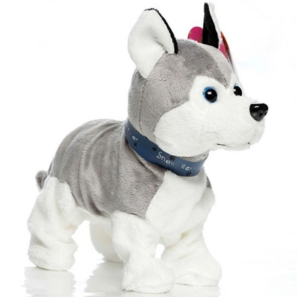 Плюшевая игрушка электронная звуковая для собаки управление робот собака лай