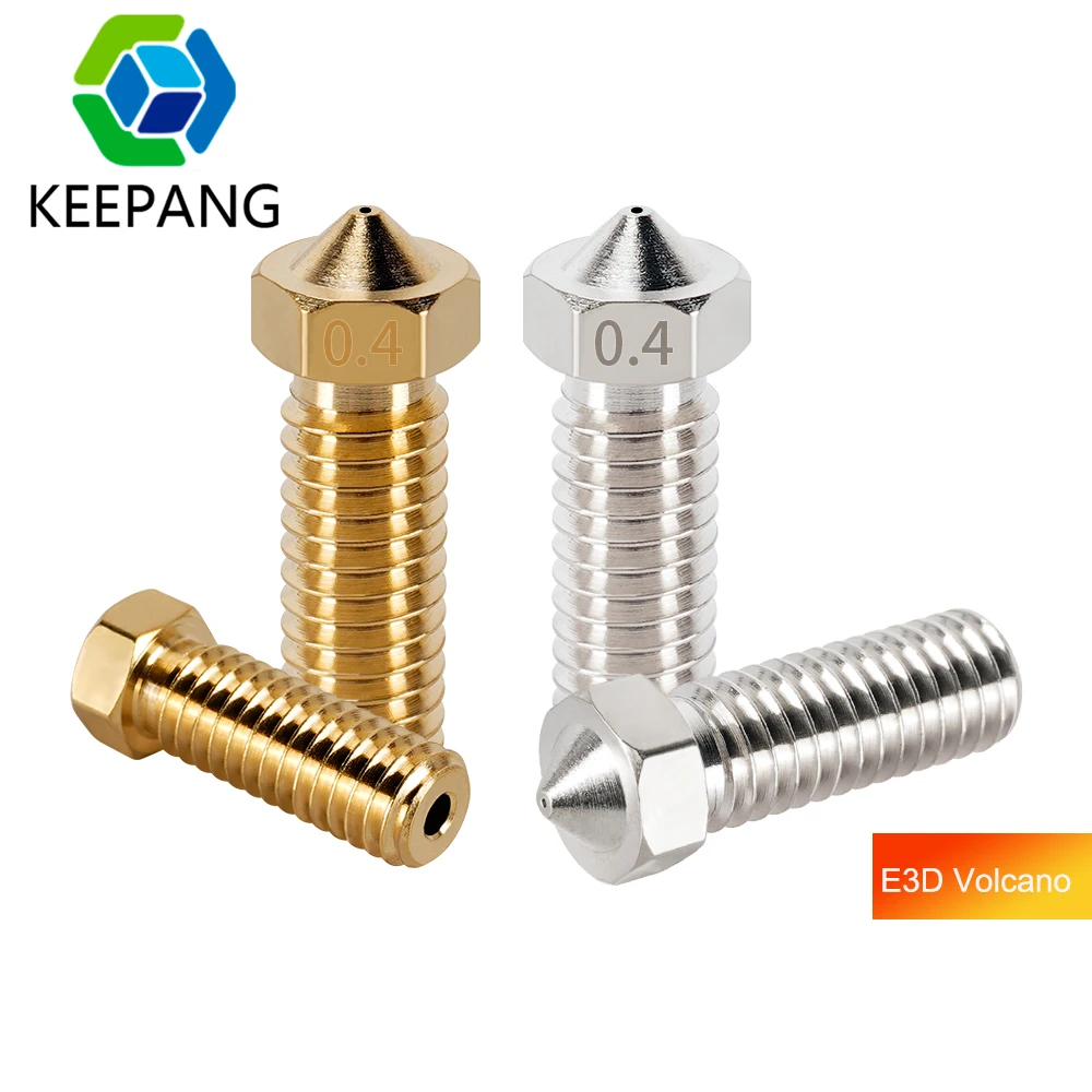 10 шт. насадки из нержавеющей стали для экструдера E3D V6 Volcano Hotend M6 1 75 3 мм |