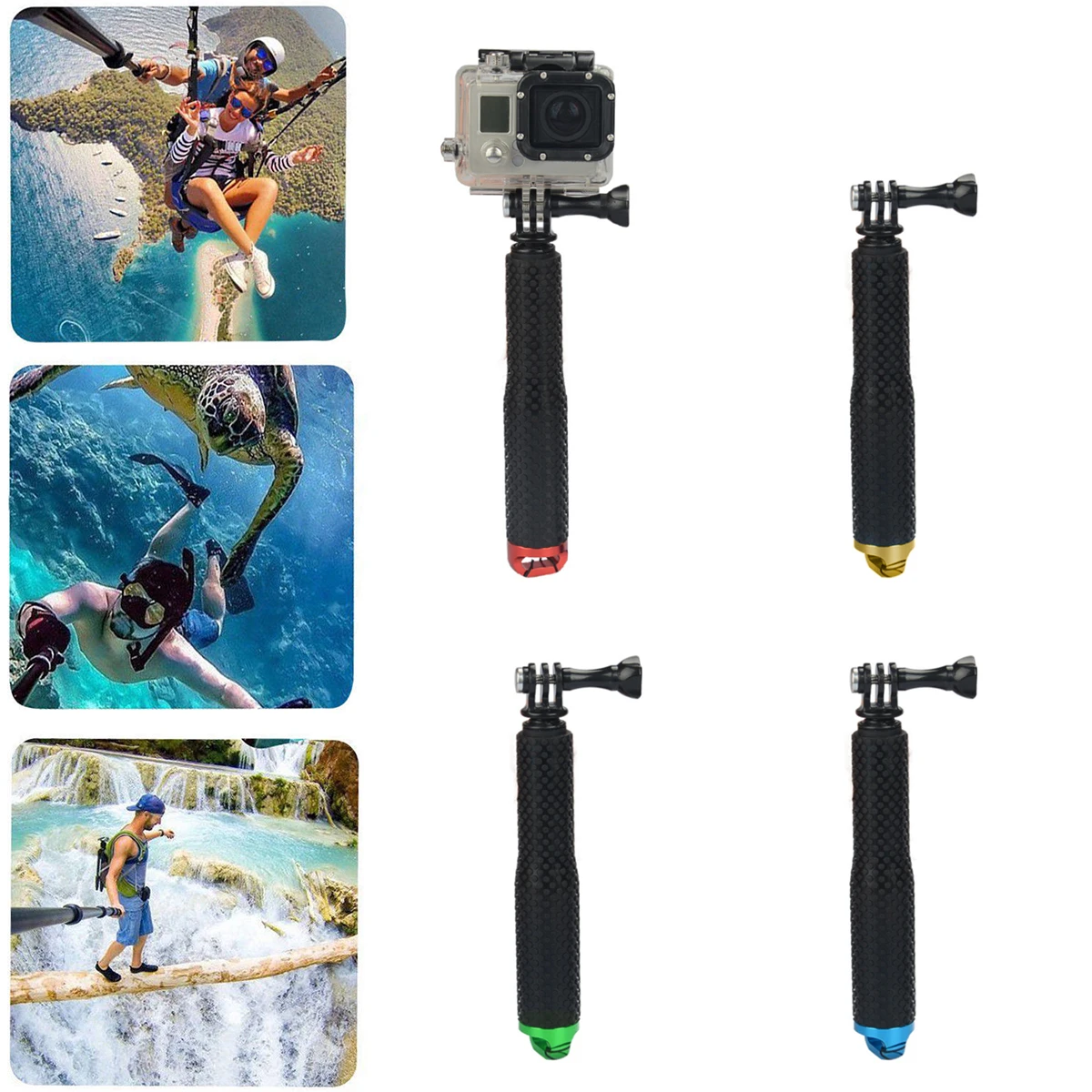 19 дюймов Регулируемый палку для селфи Выдвижной Телескопический монопод палка Go