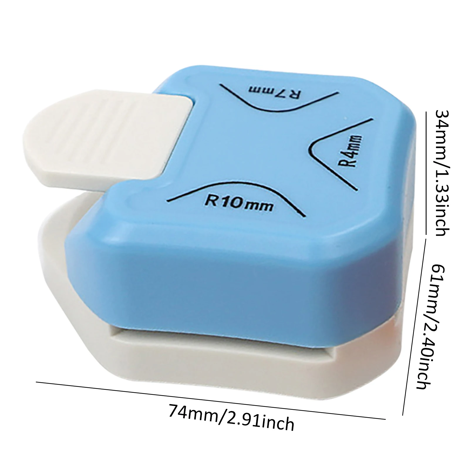 

3-in-1 Mini Corner Trimmer Corner 4,7,10 Mm Rounder Punch Round Corner Trimmer Cutter For Card Photo Paper Laminating Pouches