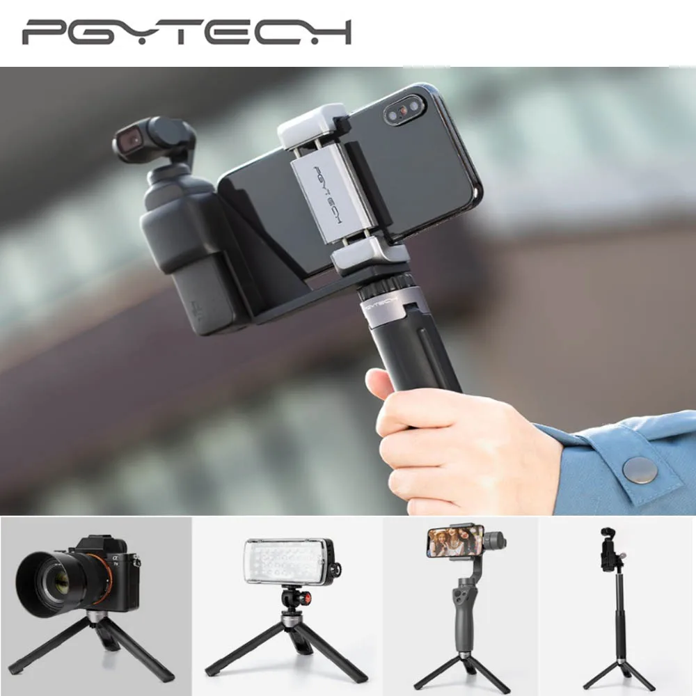 PGYTECH Osmo мобильный 3 ручки Настольный Штатив мини АБС, алюминий сплав для DJI OSMO карманные аксессуары и экшн-камеры