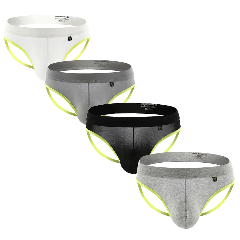 4 шт./лот сексуальное мужское нижнее белье Модальные Стринги стринги Jockstrap Hombre гей