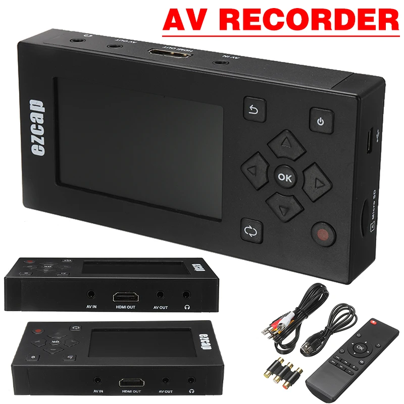 MAYITR VHS/записывающая видеокамера с цифровым USB/TF AV рекордером Многофункциональный