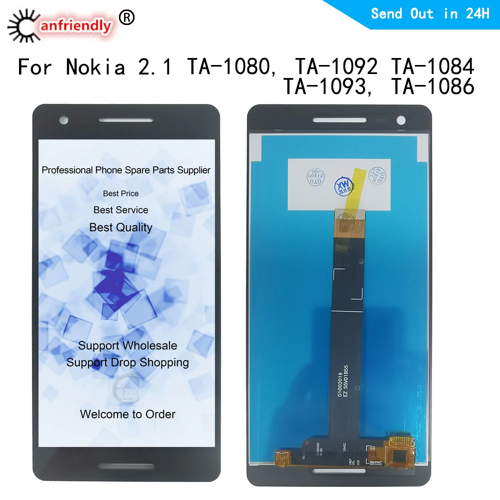 Pantalla LCD para Nokia 2,1 TA-1080 TA-1092 TA-1084 TA-1093 TA1086, panel t&aacute;ctil, montaje de m&oacute;dulo digitalizador para Nokia N2.1-0