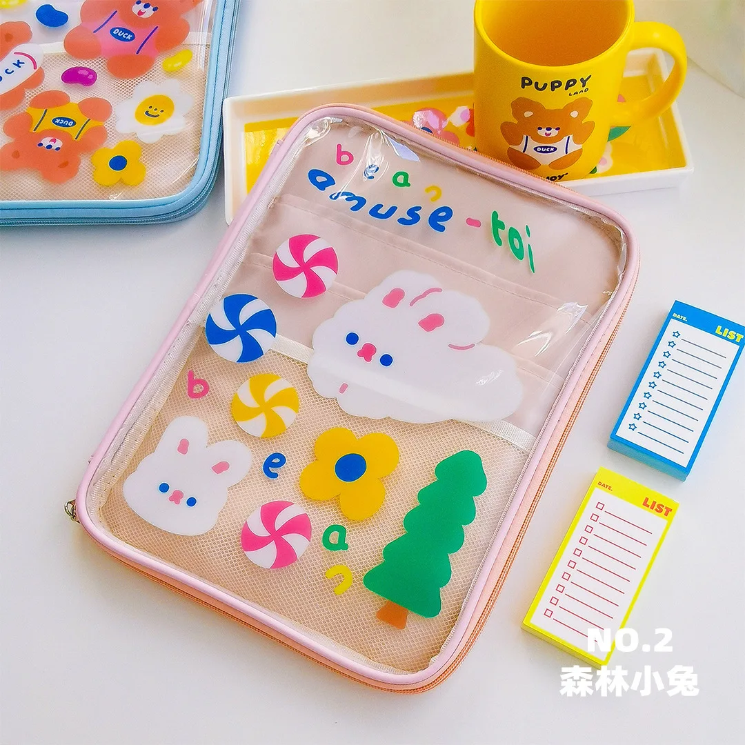 Новинка 2021 модная Корейская сумка для ноутбука корейских Instagram милый медведь