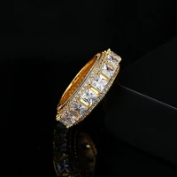 funmode dubai gold color aaa cubic zircon rings for women wedding cubic zircon men statement finger ring fr258