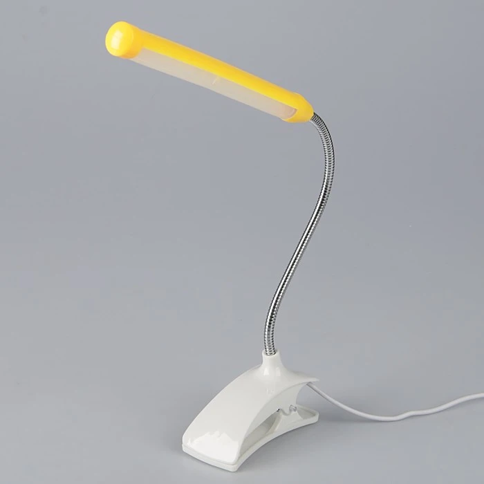 Лампа на прищепке &quotСтиль&quot желтый 13LED 1 5W провод USB 4x9x31 5 см|Настольные лампы| |