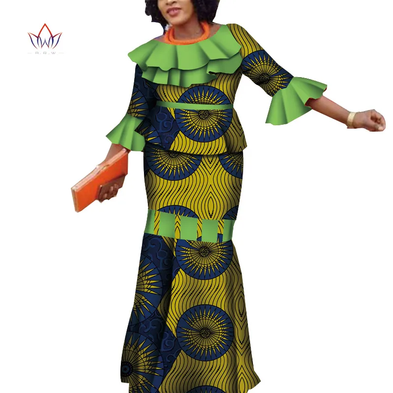 Женские комплекты одежды большого размера из 2 предметов Дашики с юбкой