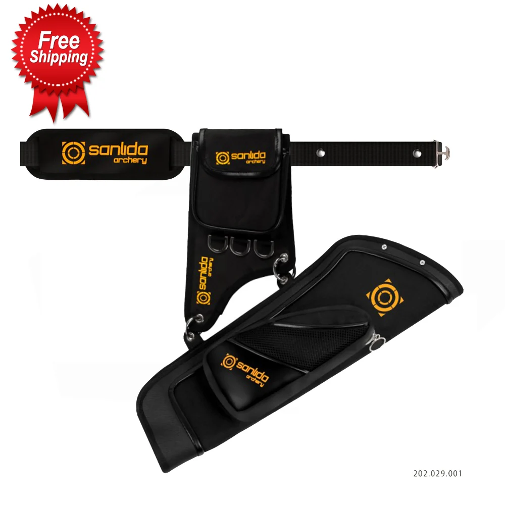 

Sanlida X9 Leather Arrow Quiver Back Arrow bag For Archery Hunting Shooting
