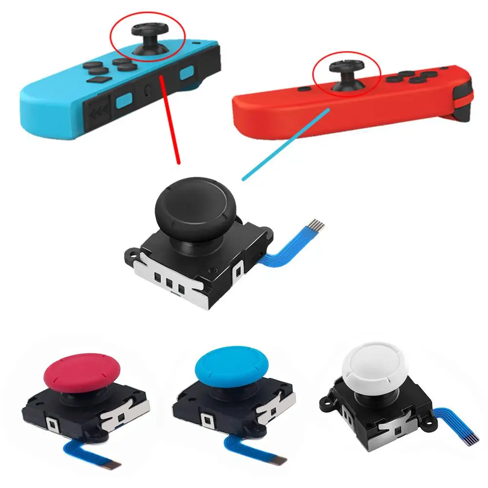 Аналоговый 3D-Джойстик Joycon стики для большого пальца запасные сенсоры аксессуары