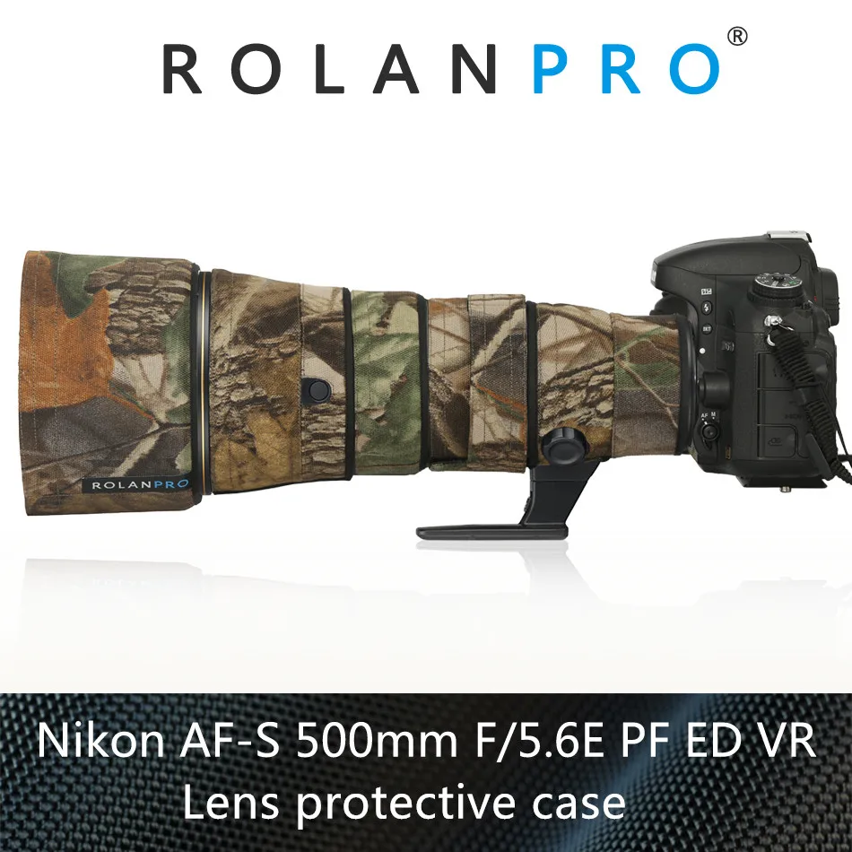 Водонепроницаемый чехол для объектива ROLANPRO дождевик Nikon AF S 500 мм F5.6E PF ED VR защитный
