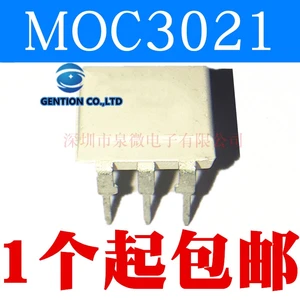 10PCS MOC3021 MOC3021M bidirectional thyristor decoupling DIP6 light in stock 100% new and original
