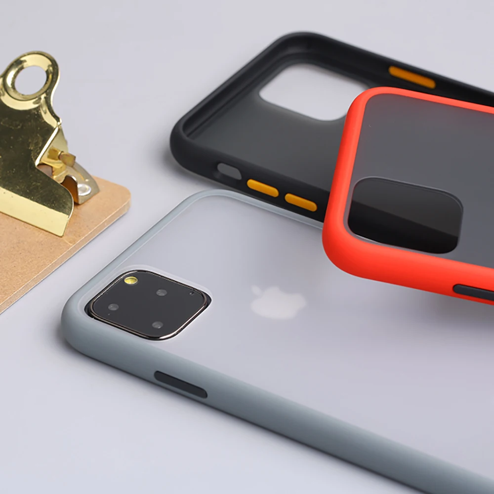 Матовый Прозрачный чехол для телефона Apple iPhone X XR XS 11 Pro Max 8 7 6S 6 Plus мягкий ТПУ