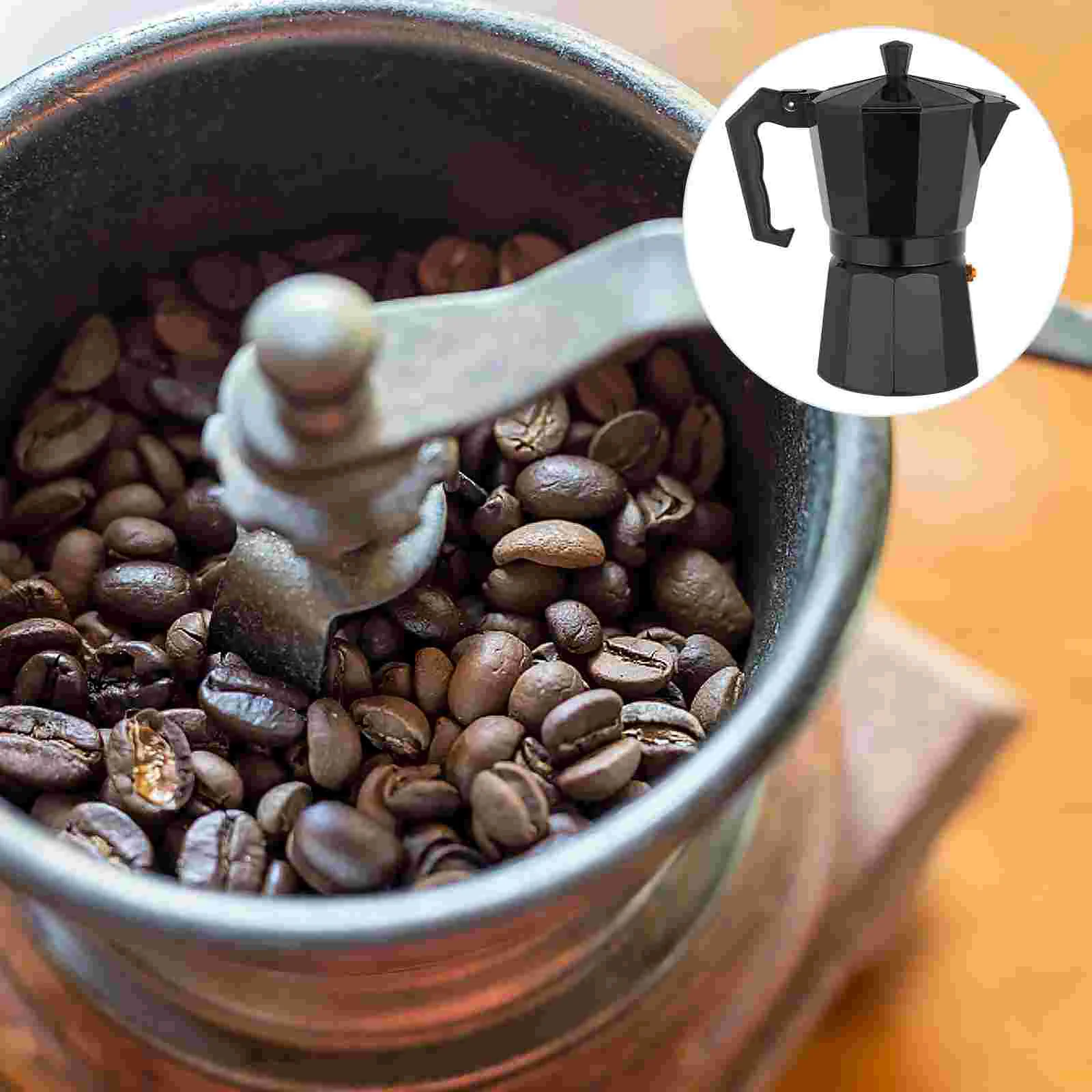 

Kitchen Aluminum 300ml Coffee Pot Rapid Stovetop Coffee Brewer Coffee Utensils