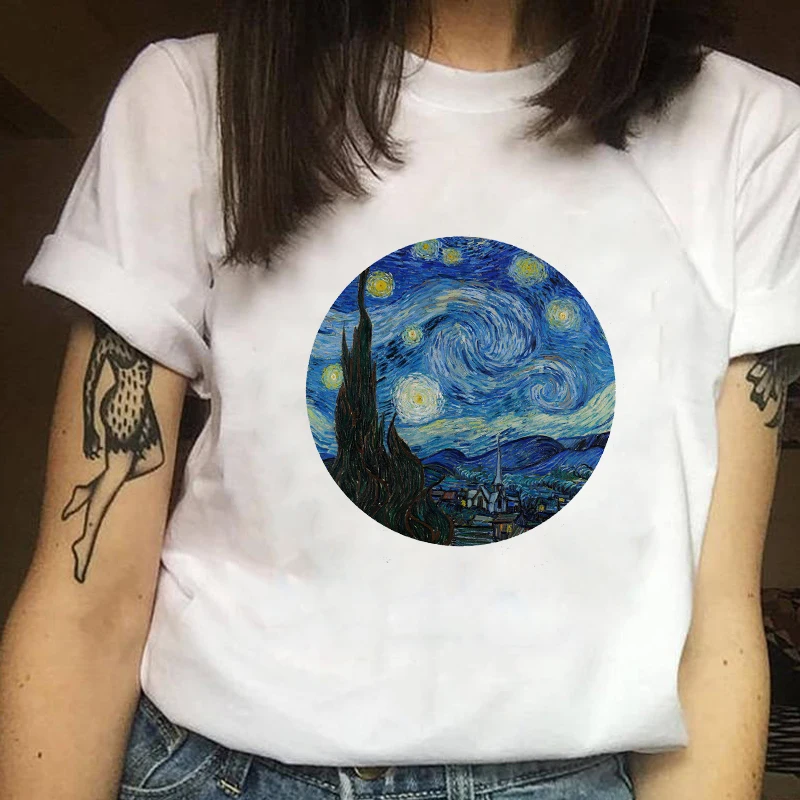 Женская одежда с принтом картина страшная милая Художественная эстетическая