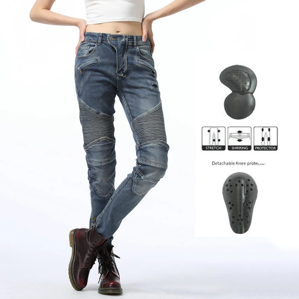 Мотоциклетные брюки мотоциклетные джинсы штаны для мотокросса байкерские