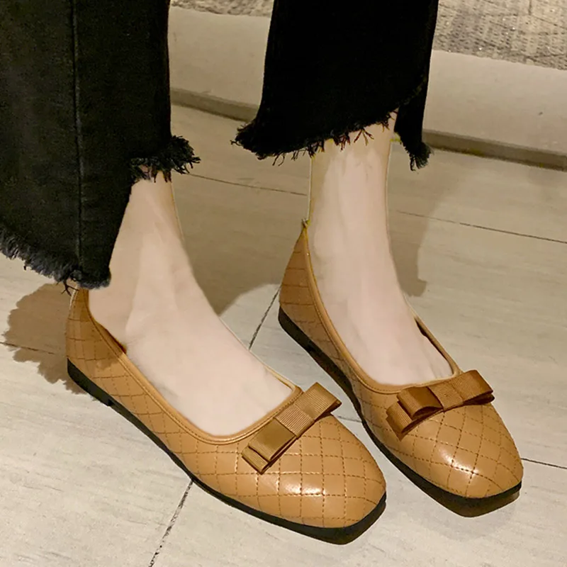 Большие размеры 35 41 женская обувь на низком каблуке Черные слипоны классические