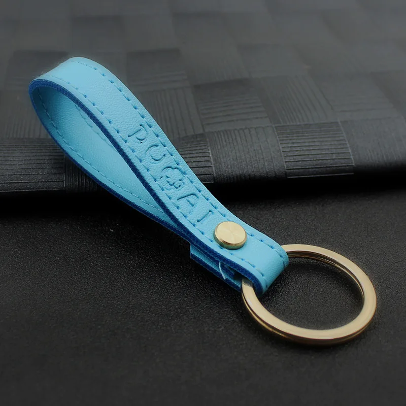 

Fashionable Men Women Car Keychain Lovers Classic Generous Key Chains Creativity Diy Leather Car Bag Pendant Keyrings Wholesale