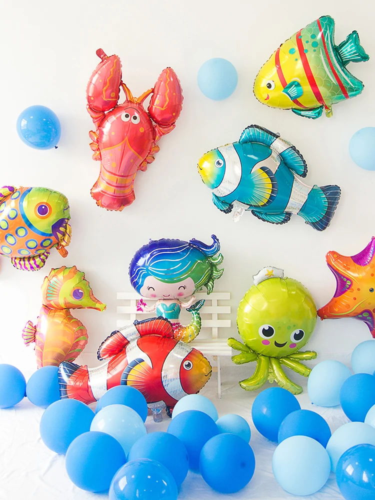 Воздушный шар в виде животных под морем шары для украшения дня рождения русалки