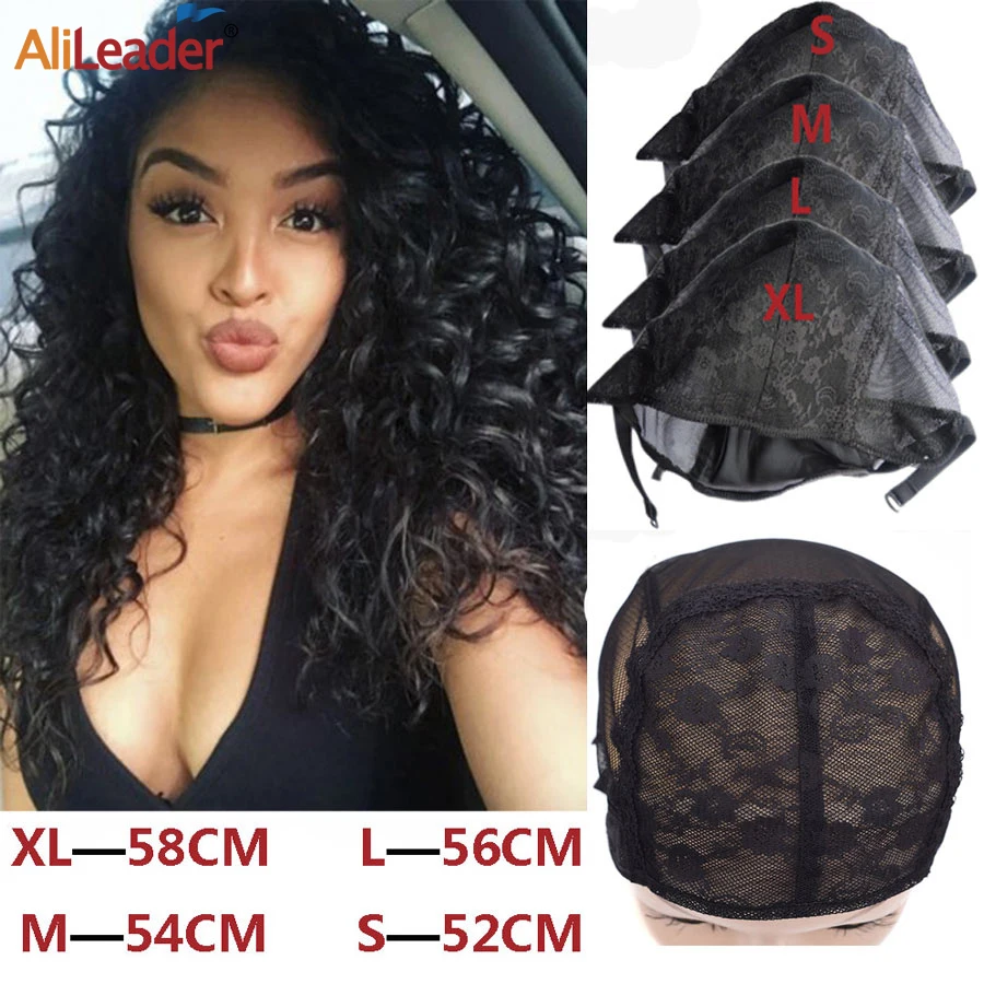 

Alileader New Wig Cap For Making Wigs With Adjustable Strap On The Back Weaving Cap Stretchable Glueless Wig Caps Hair Nets