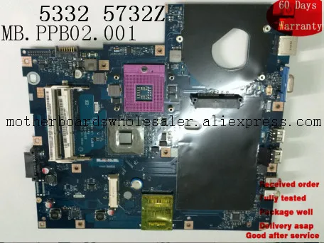 Высокое качество для ACER ASPIRE 5332 5732Z 5732ZG LA-4854P материнская плата MB.PPB02.001 MBPPB02001
