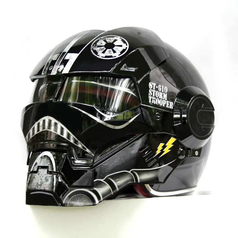 

NEW Black warrior Star MASEI IRONMAN Iron Man helmet motorcycle helmet half open face helmet 610 ABS casque motocross