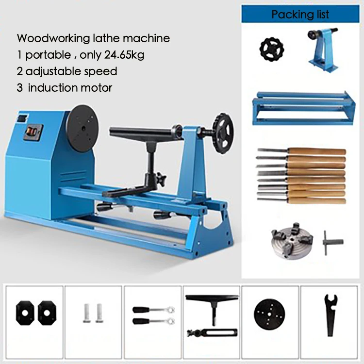 Woodworking small DIY miniature machine tool home desktop lathe industrial woodworking | Инструменты