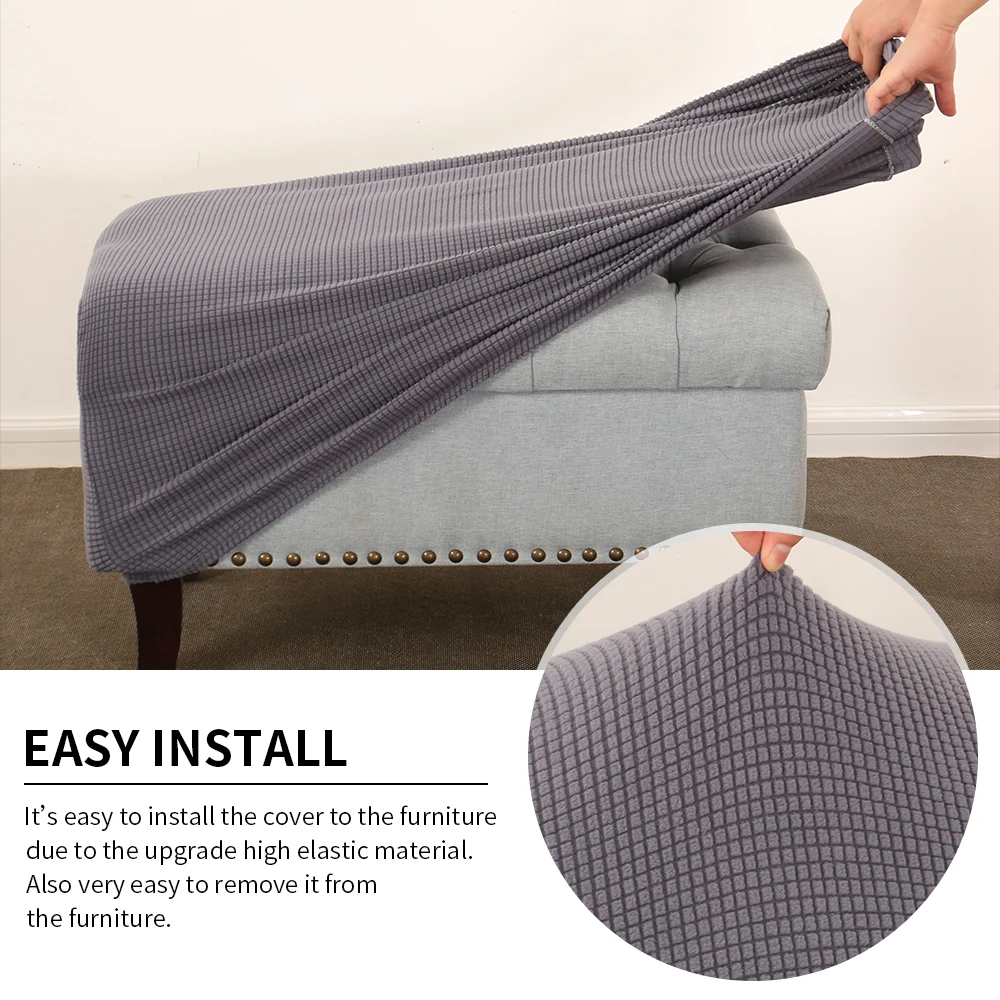 Толстый полярный полиэфирный чехол для дивана гостиной табуретки ног высокий