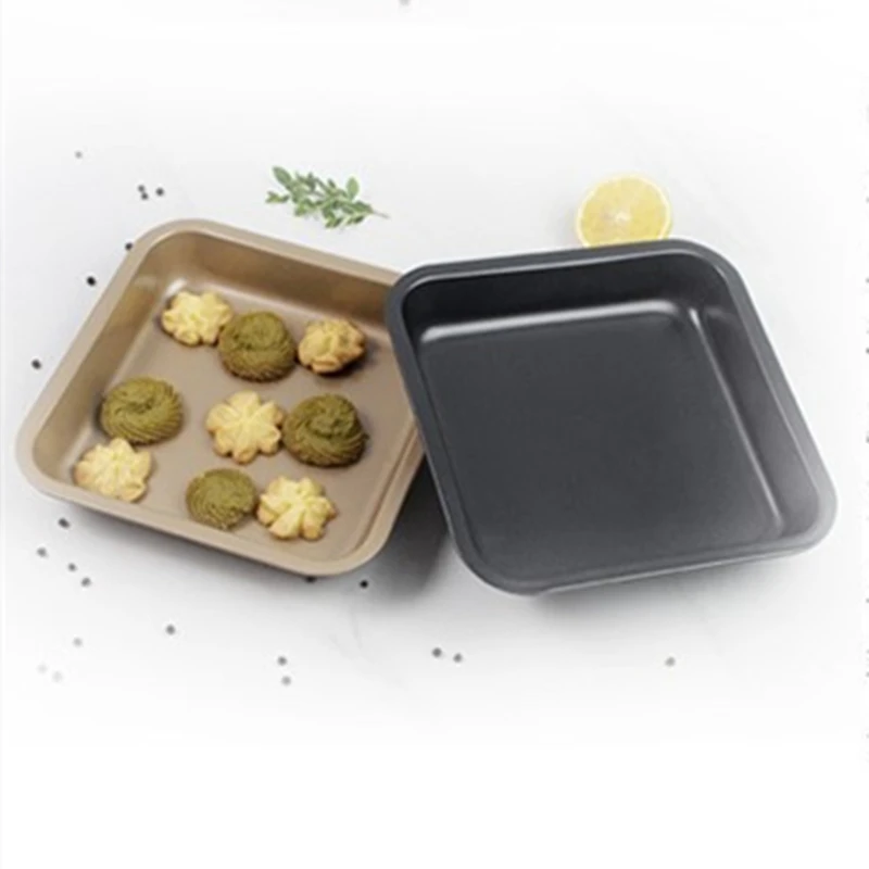 

1 Pcs Rectangular Cake Baking Tray Baking Tray Oven Non-stick Bread Rectangular Black Baking Tray Diy Baking for Kitchen