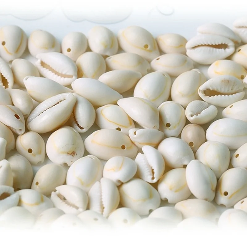 50 шт. небольшой объем Sea Shell цвета слоновой кости Каури бусины пляжные ювелирных
