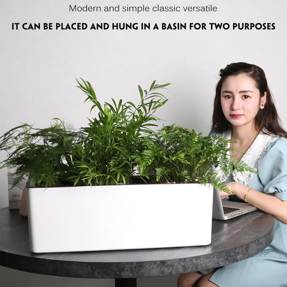 Новый креативный прямоугольный пластиковый автоматический полив цветочный